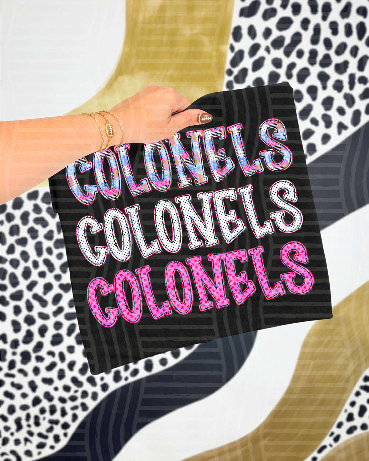 Dolly Tri Stacked Mascots Colonels design