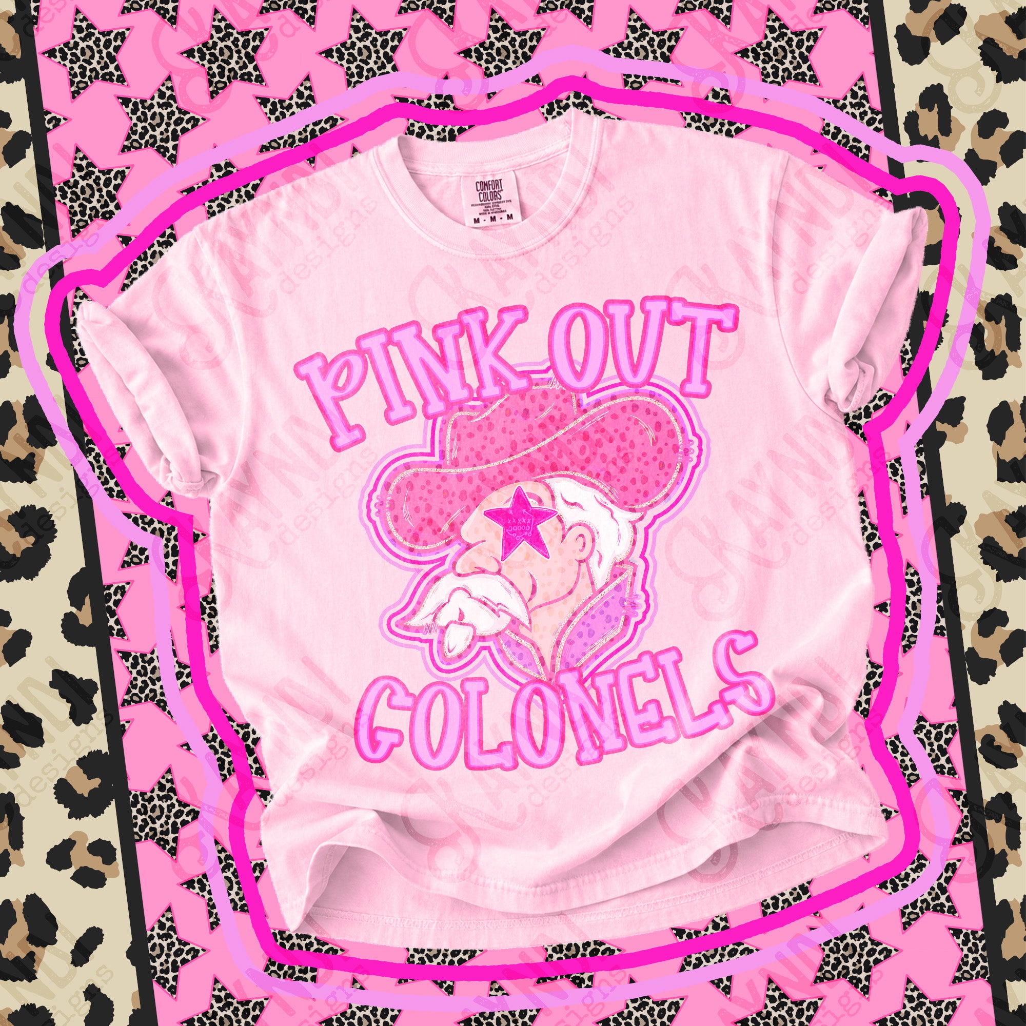 Pink Out Mascots Colonels mockup