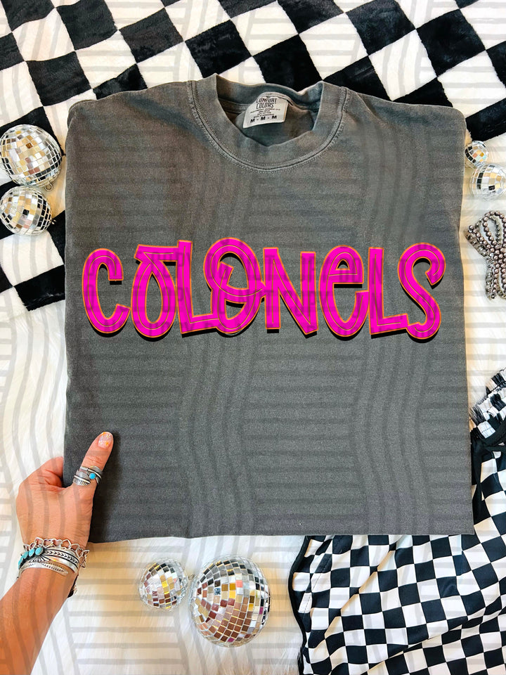 Colonels Pink Punch mascot DTF transfer