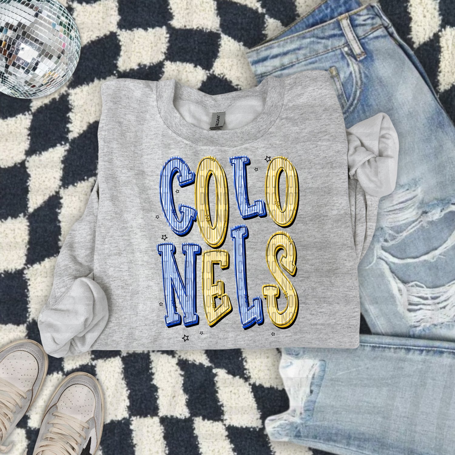 Seersucker Chic Two Color Mascots Colonels design