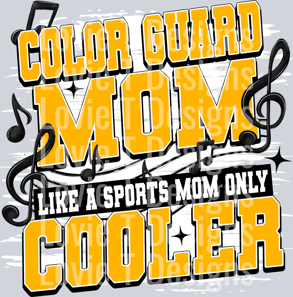 Color Guard Mom Ath Gold - Lovie T Designs