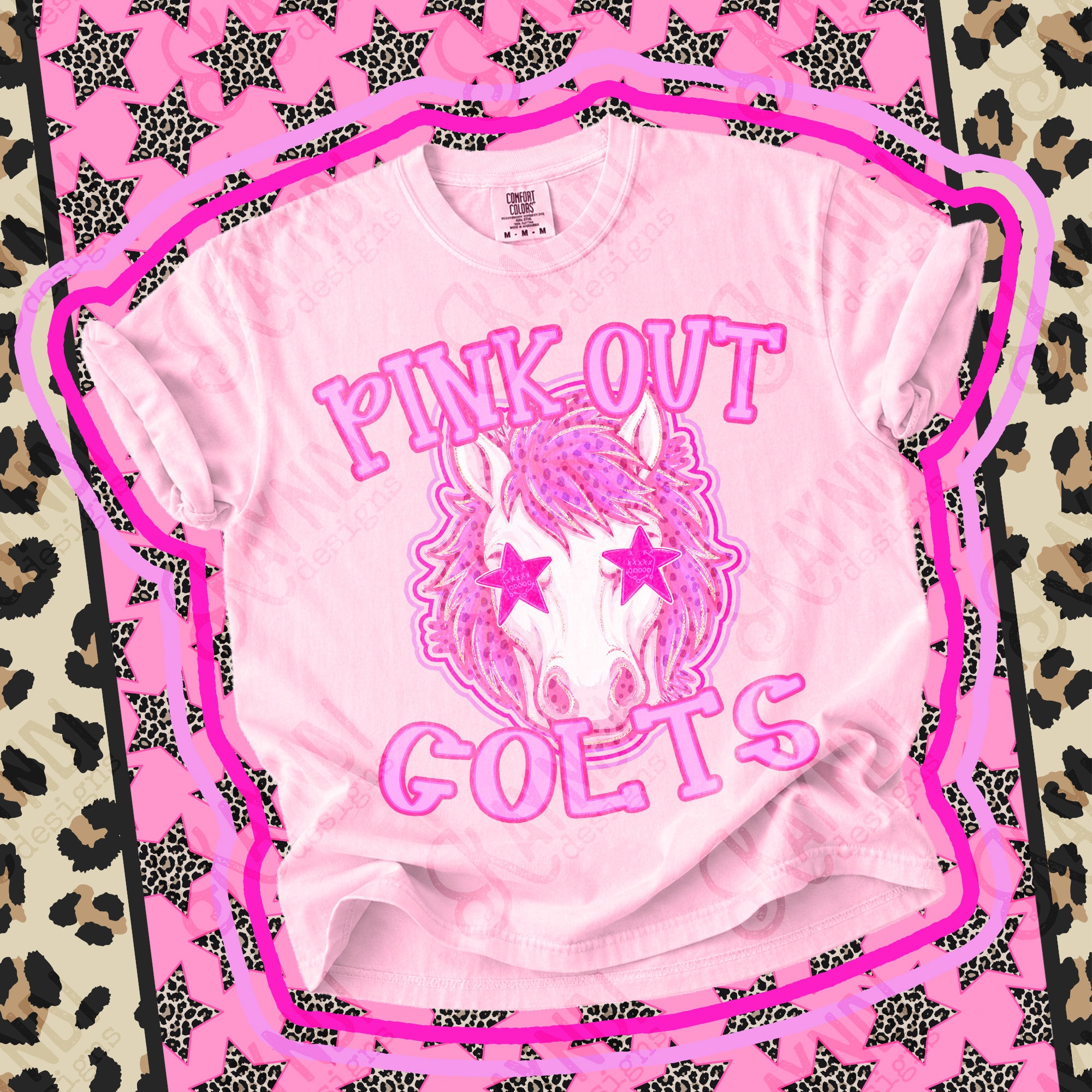 Pink Out Mascots Colts 6 mockup