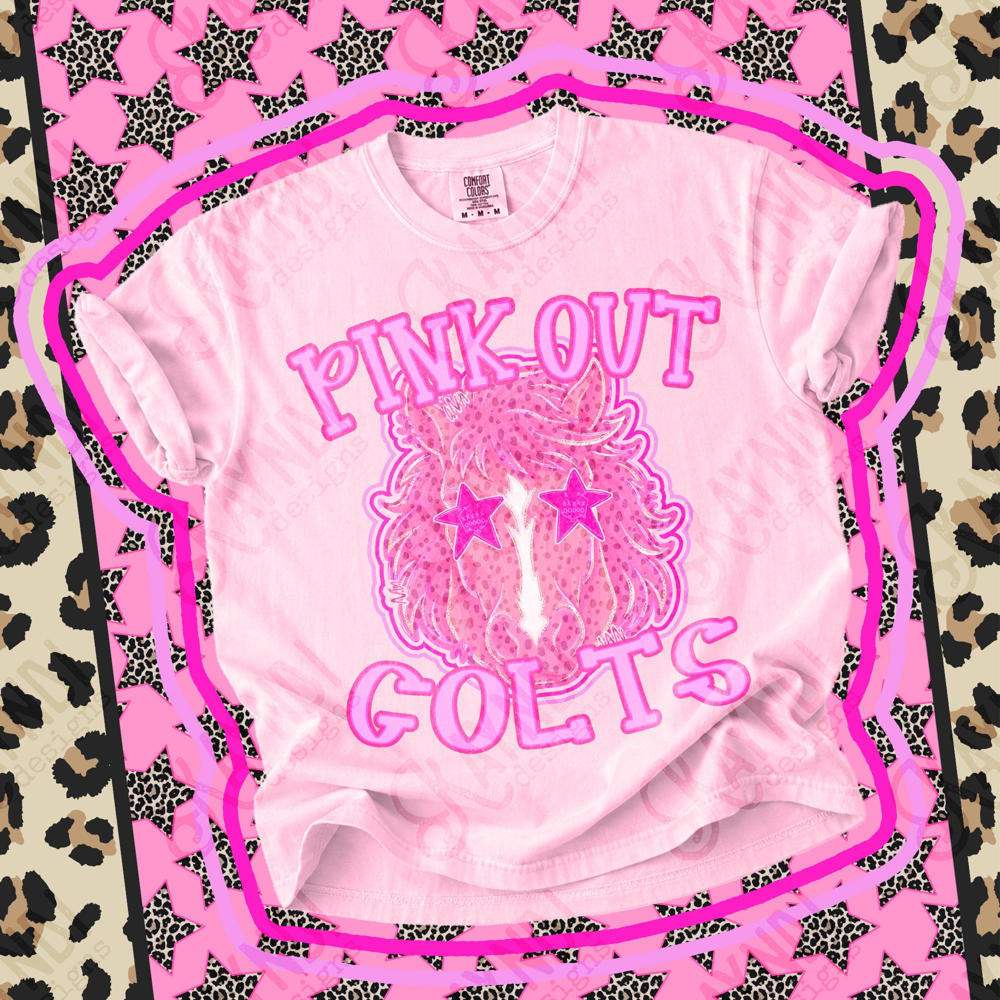 Pink Out Mascots Colts 7 mockup