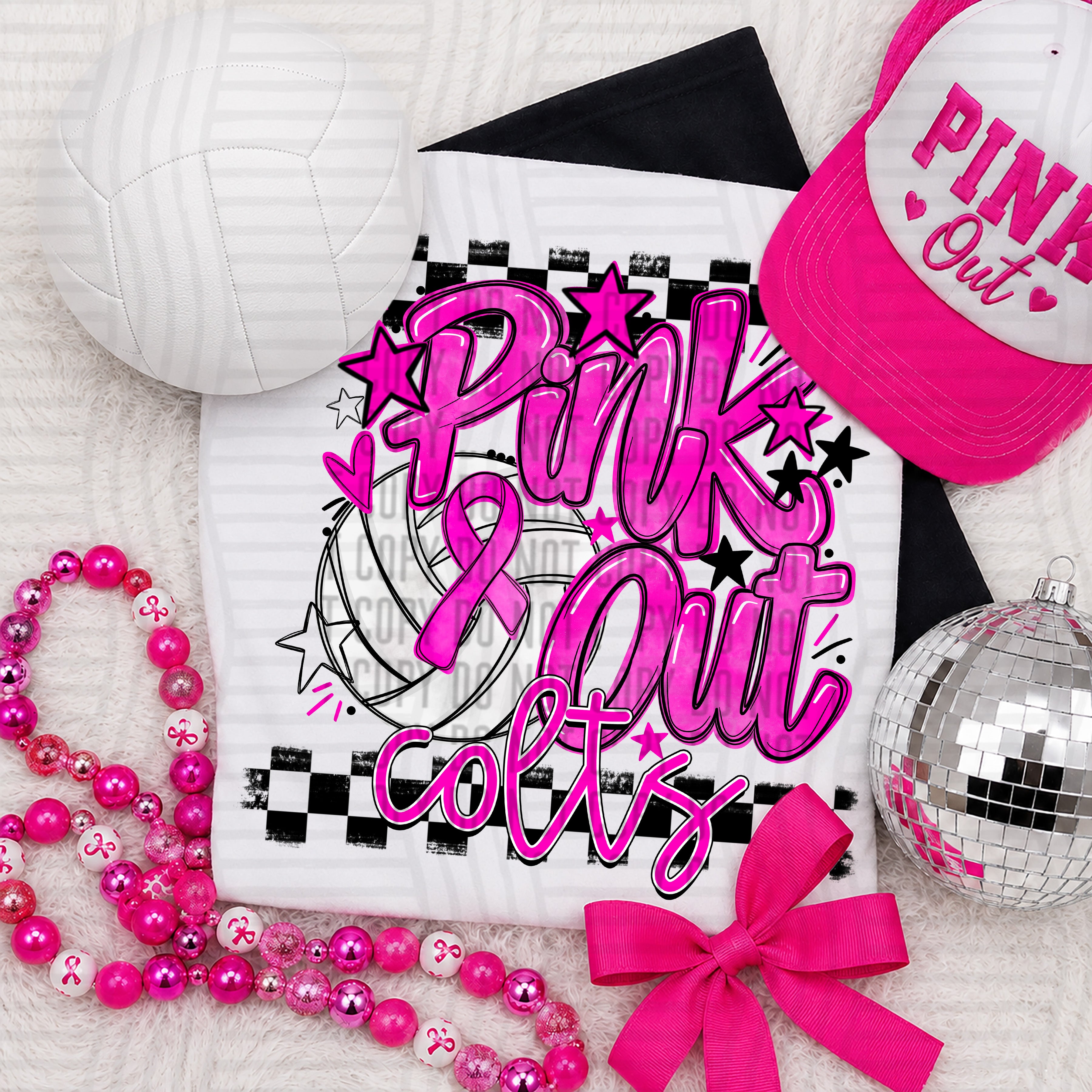 Pink Out Volleyball Colts design