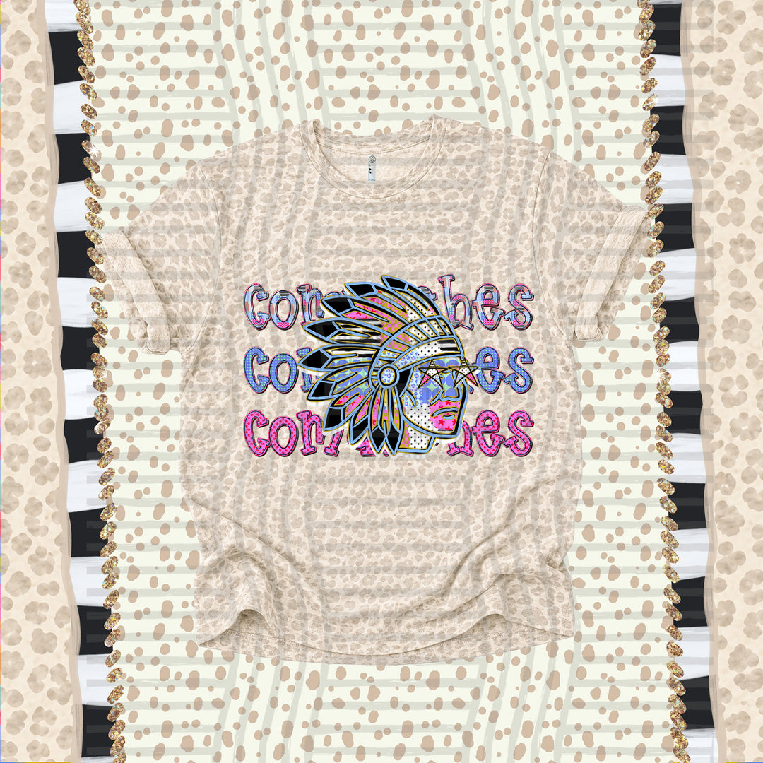 Comanches Dolly Doodle mascot DTF transfer