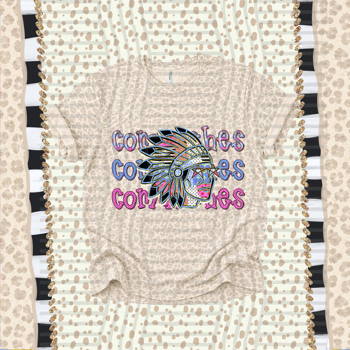 Comanches Dolly Doodle mascot DTF transfer