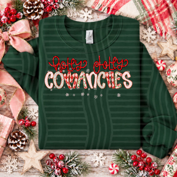 Holly Jolly Confetti Mascots Comanches design