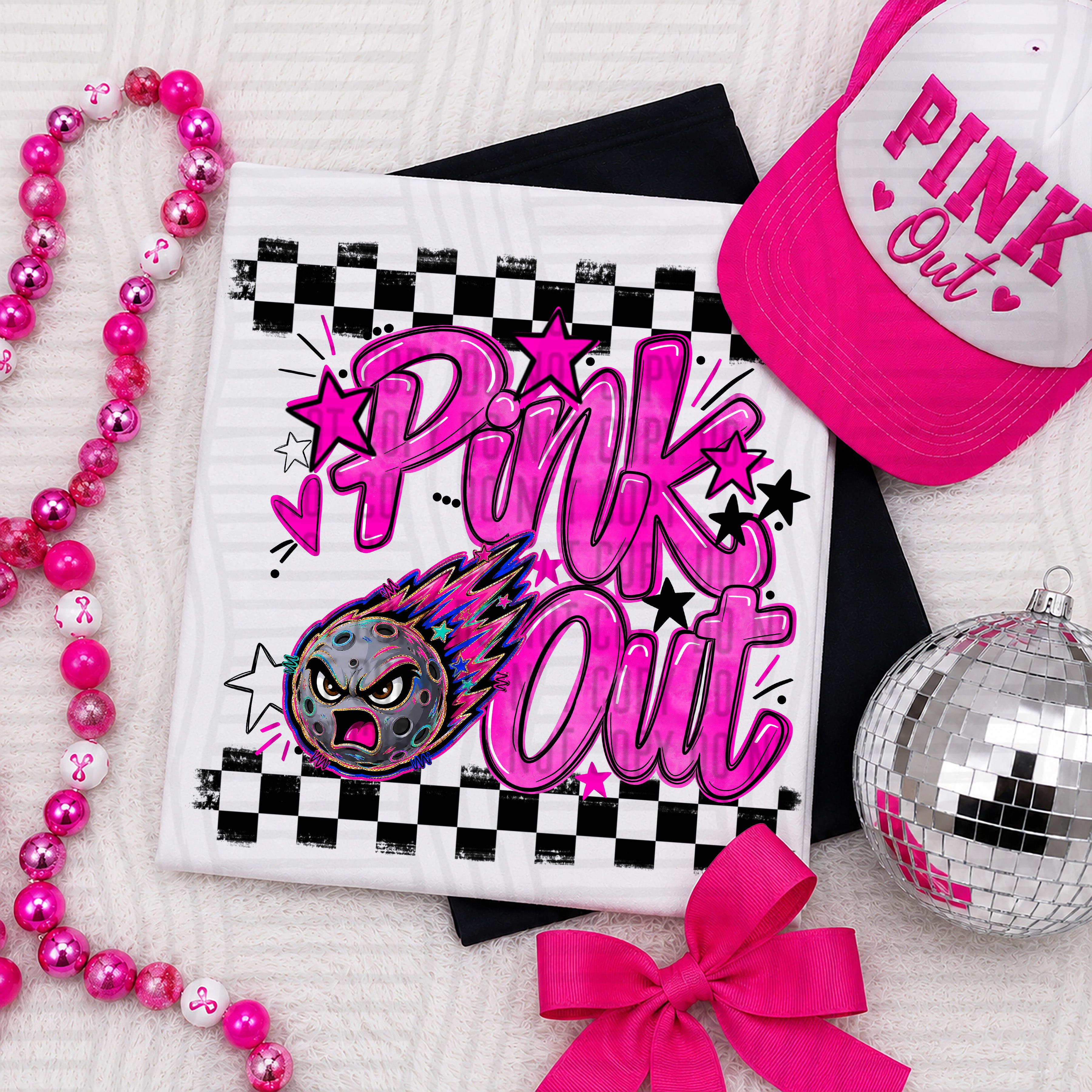 Pink Out Mascots CC Comets design