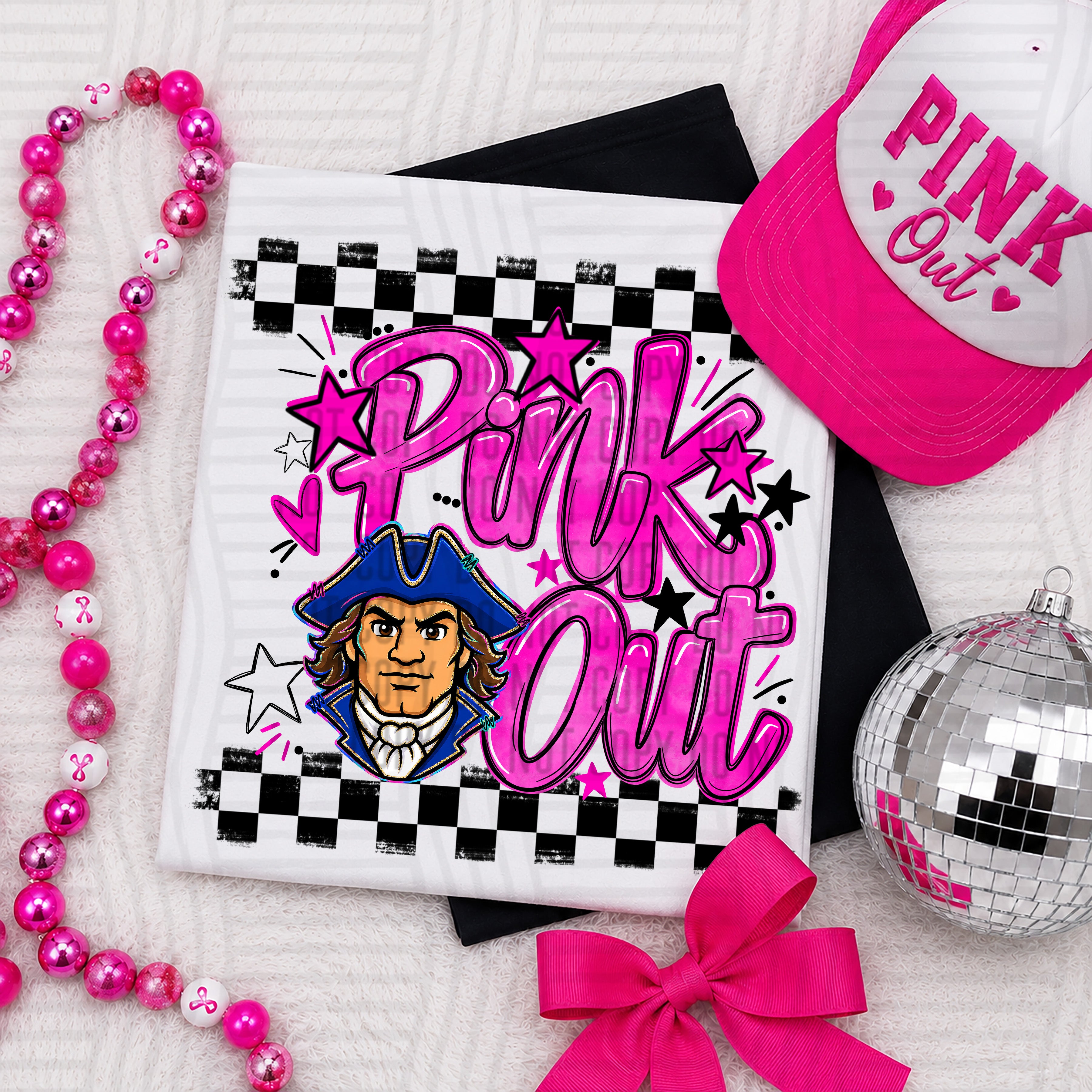 Pink Out Mascots CC Commodores design