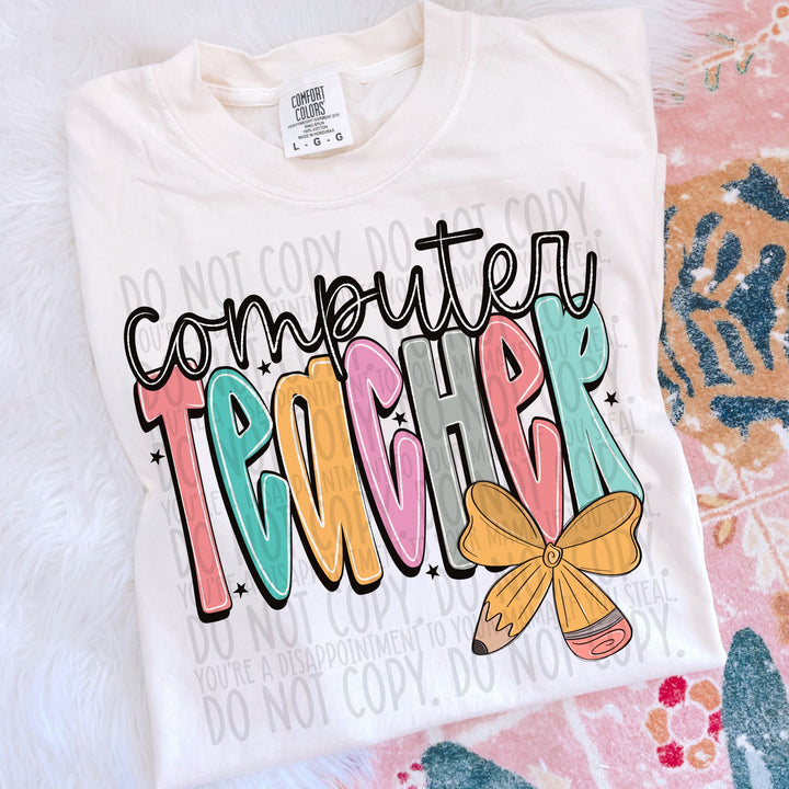 COMPUTER TEACHER DOODLE PENCIL