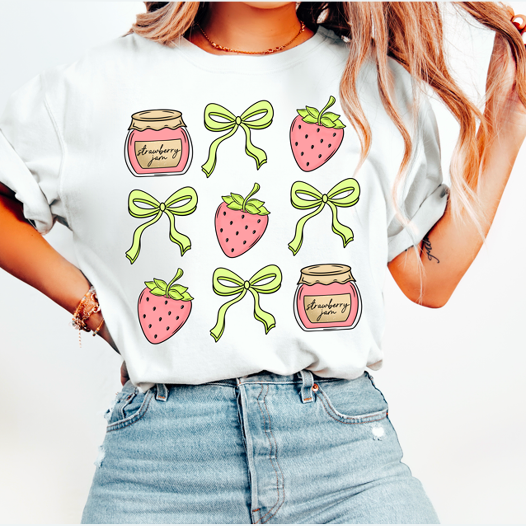 Coquette Strawberry – DTF Transfer – product image