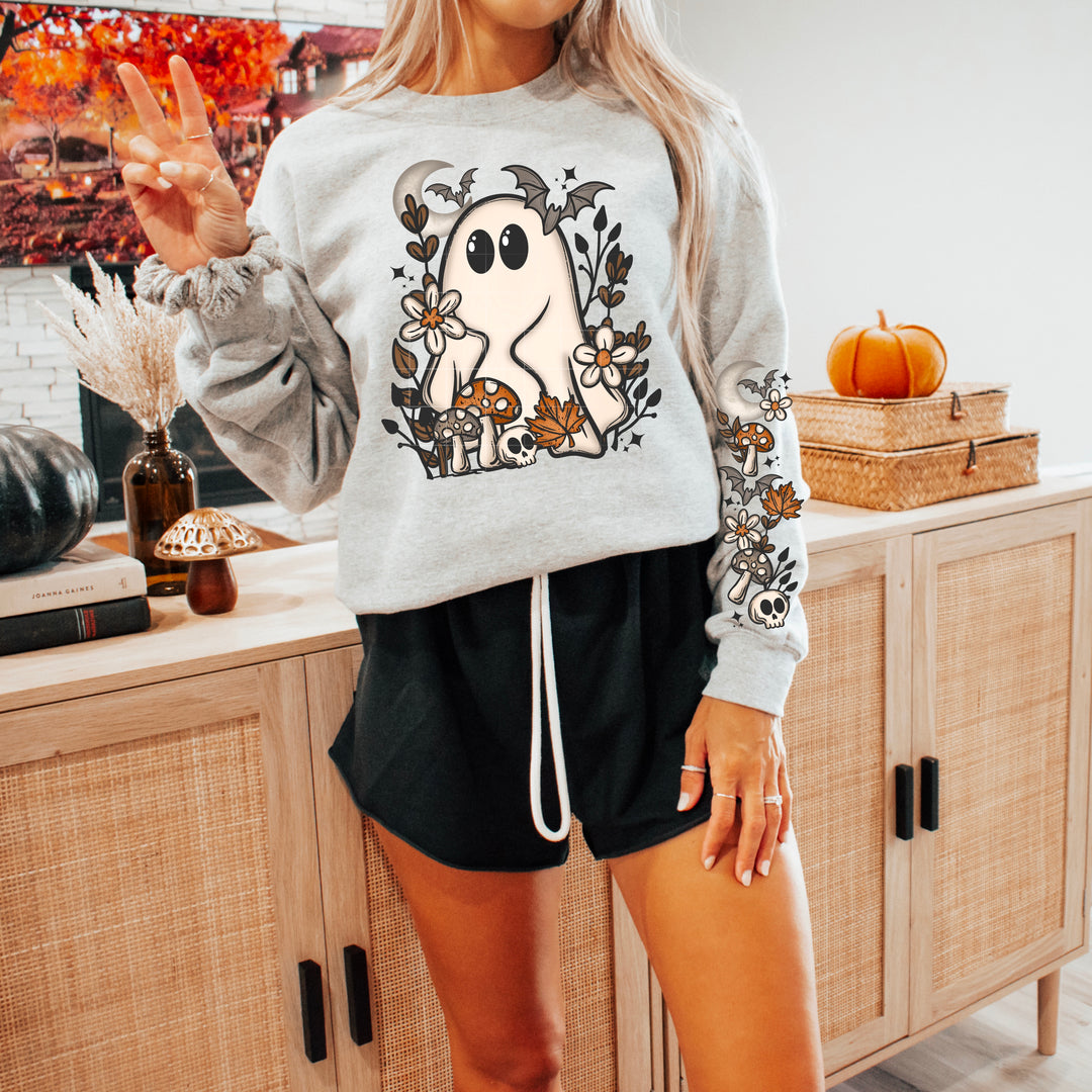 Cottagecore Fall Ghost DTF transfer design – image 1