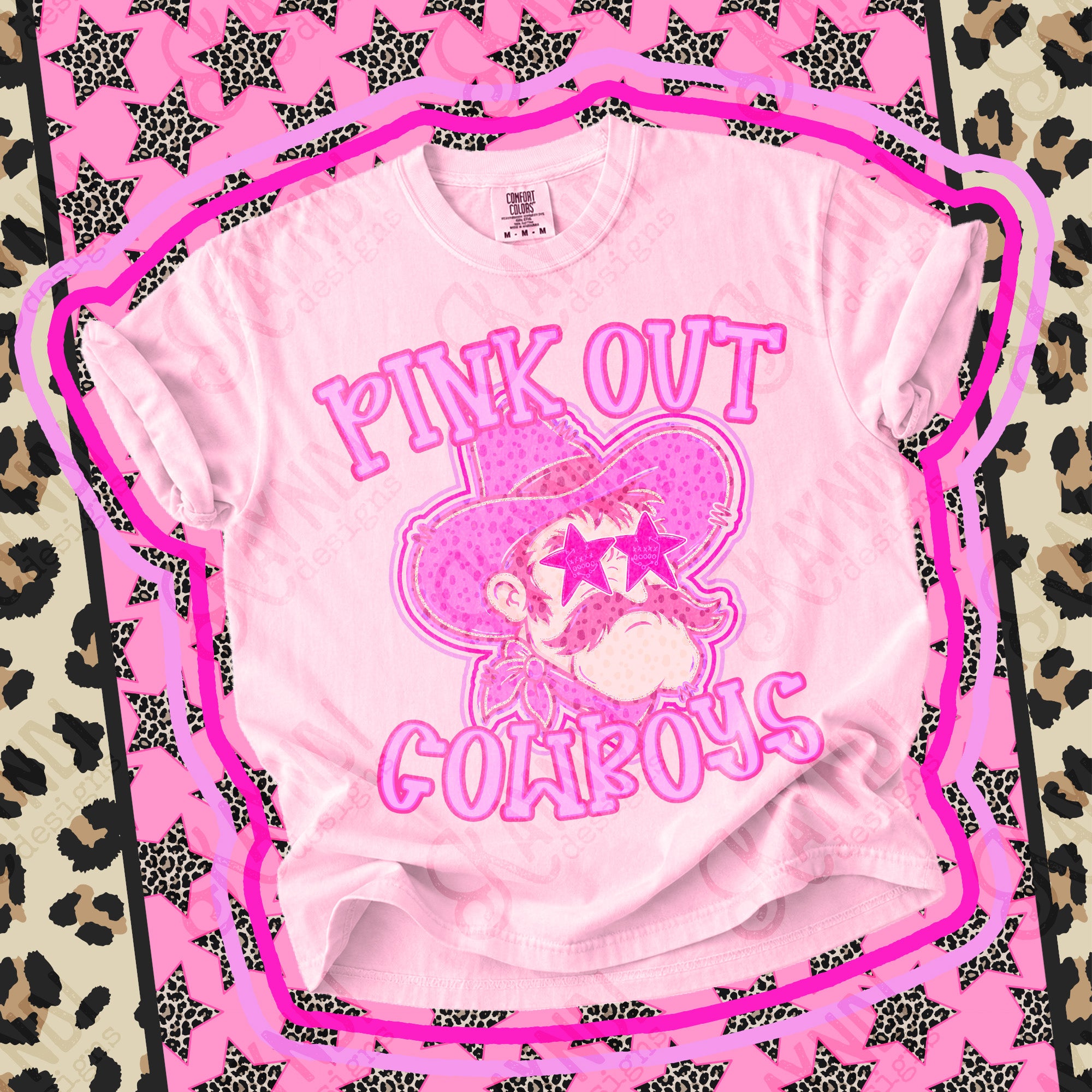 Pink Out Mascots Cowboys 2 mockup