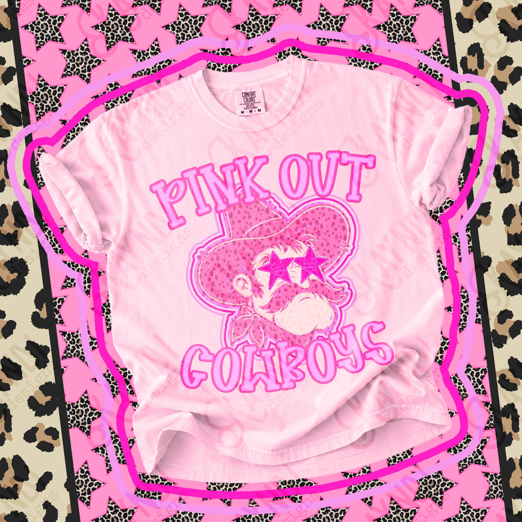 Pink Out Mascots Cowboys 4 mockup