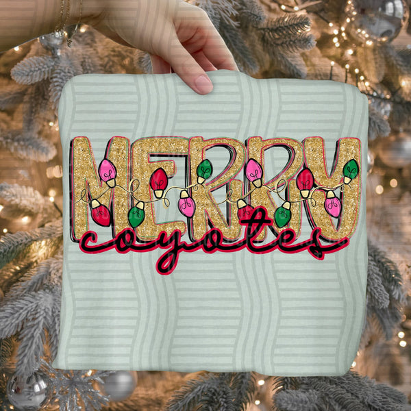 Merry Lights Mascots Coyotes design