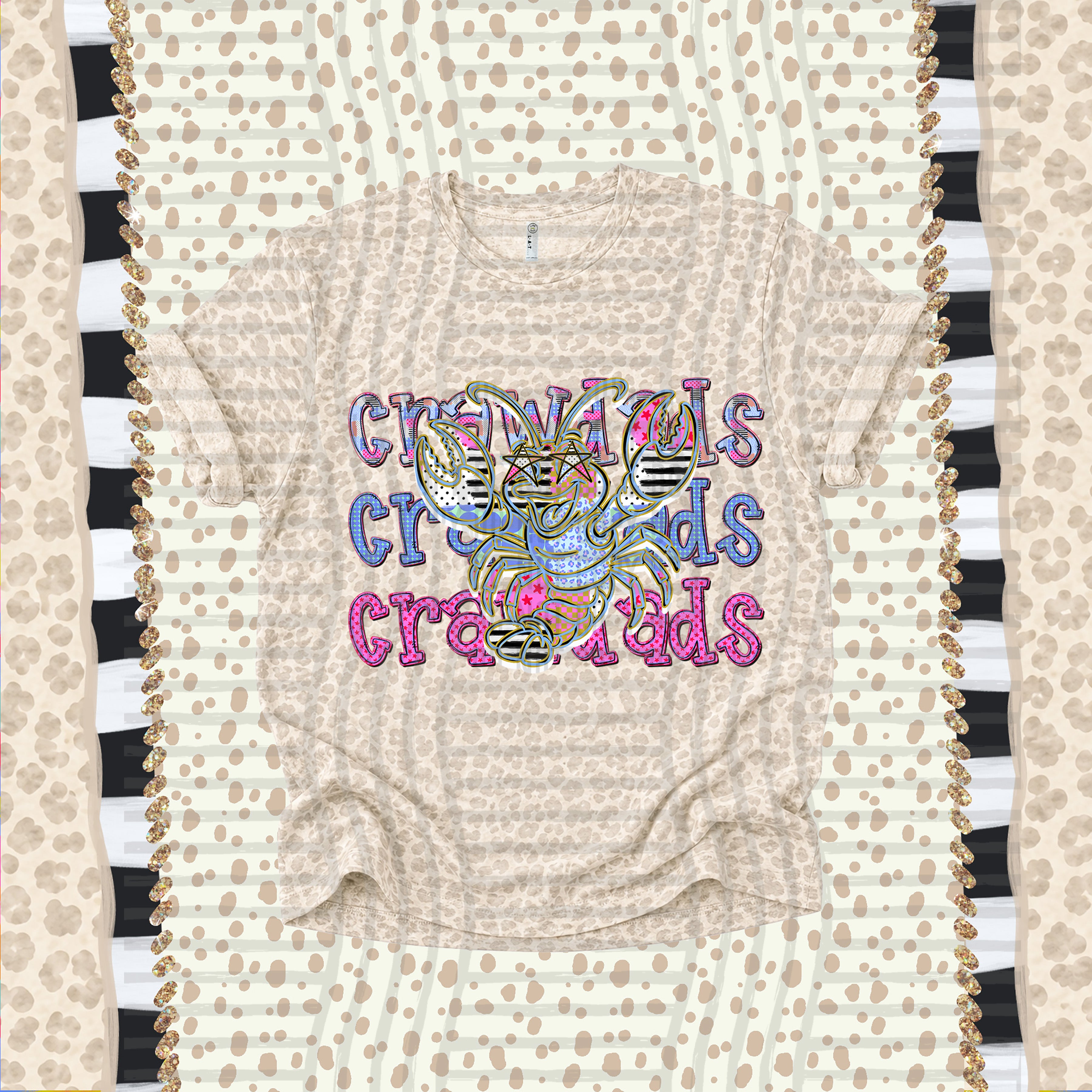 Dolly Doodle Mascots Crawdads design