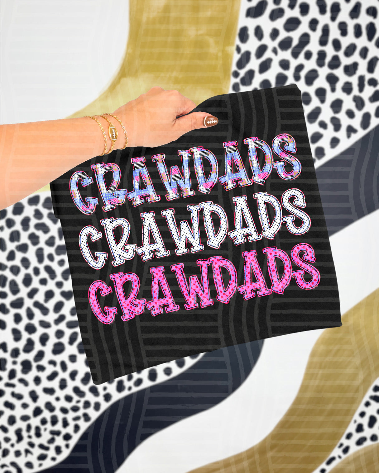 Dolly Tri Stacked Mascots Crawdads design