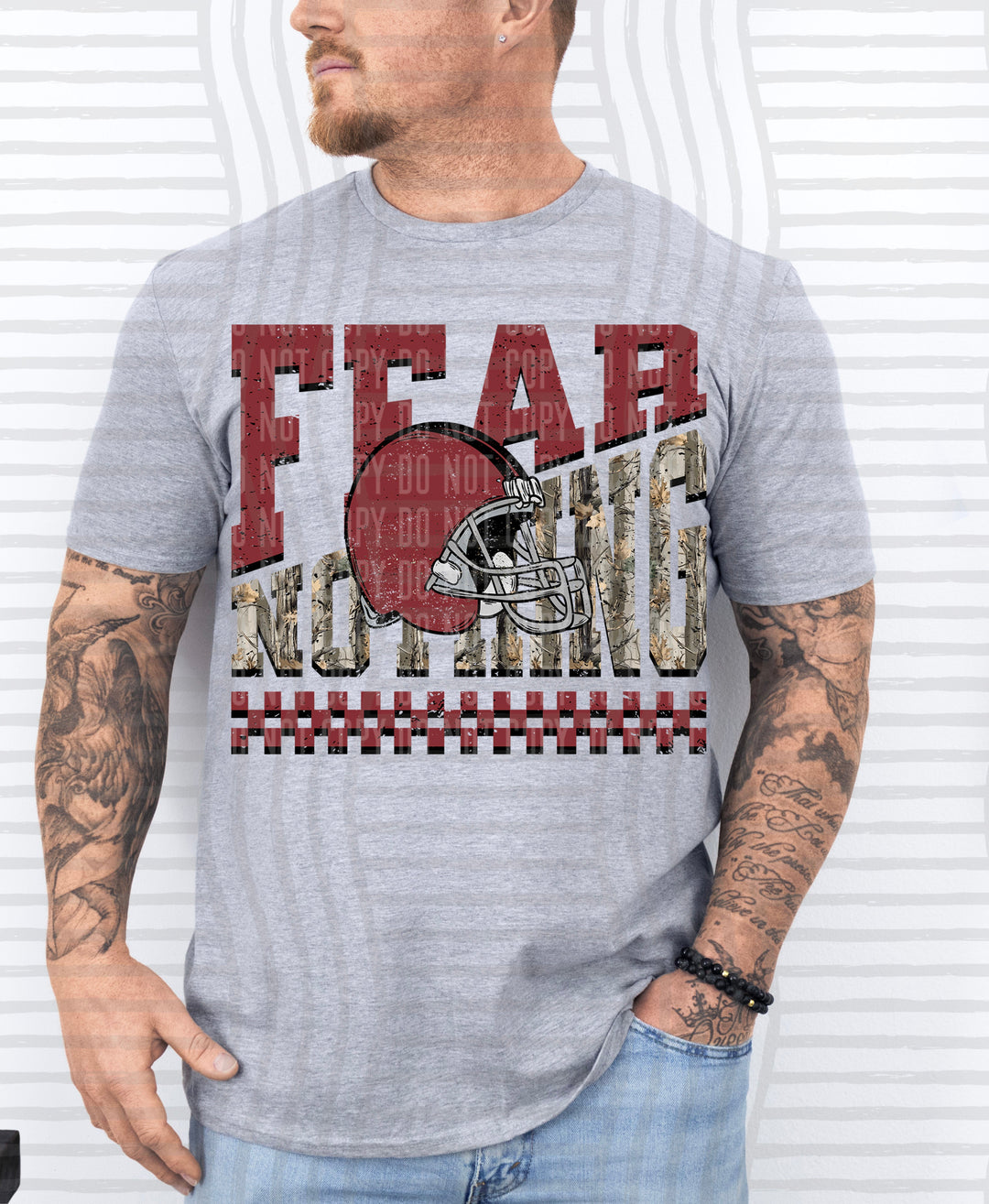 Fear Nothing Crimson – Completed Tee