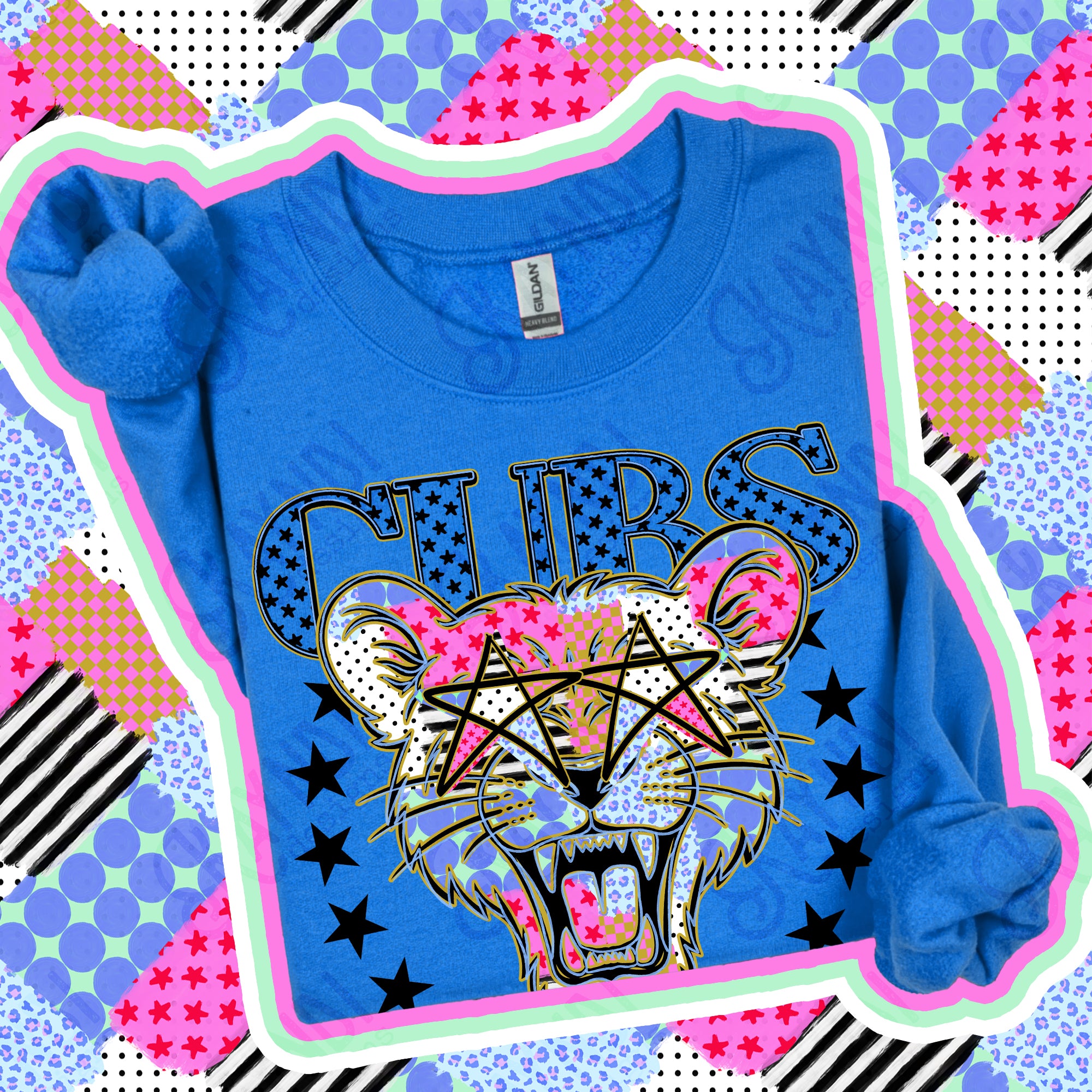 Patchwork Varsity Stars Mascots Cubs 2 design