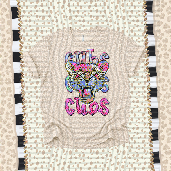 Cubs Dolly Doodle mascot DTF transfer