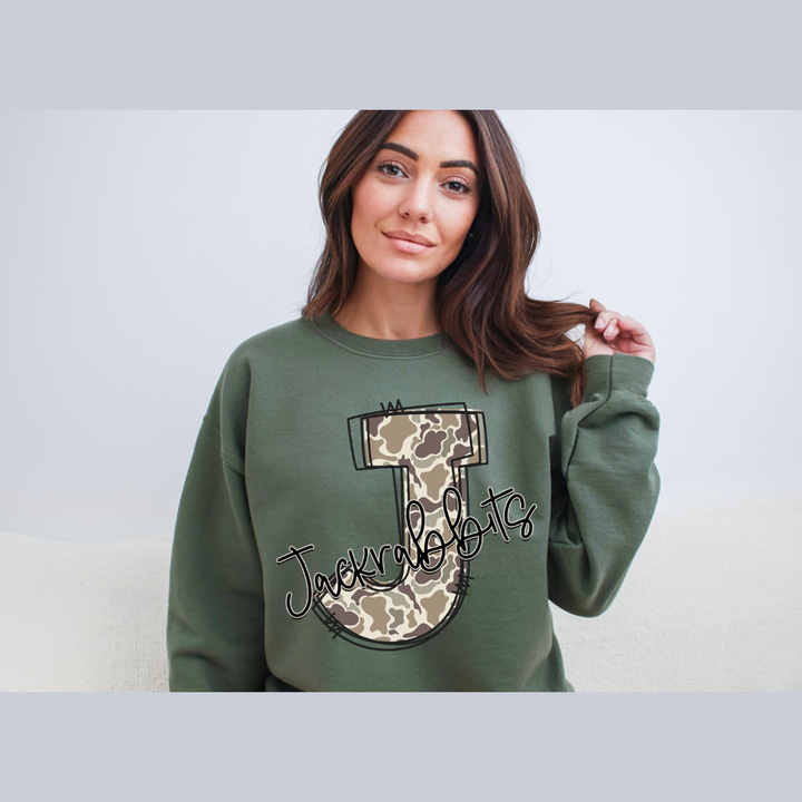 Custom Camo Doodle Mascot – DTF Transfer – product image