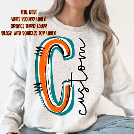 Custom Spirit Stack Single Letter