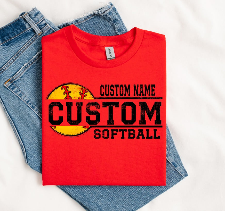 CUSTOM SPLIT SOFTBALL