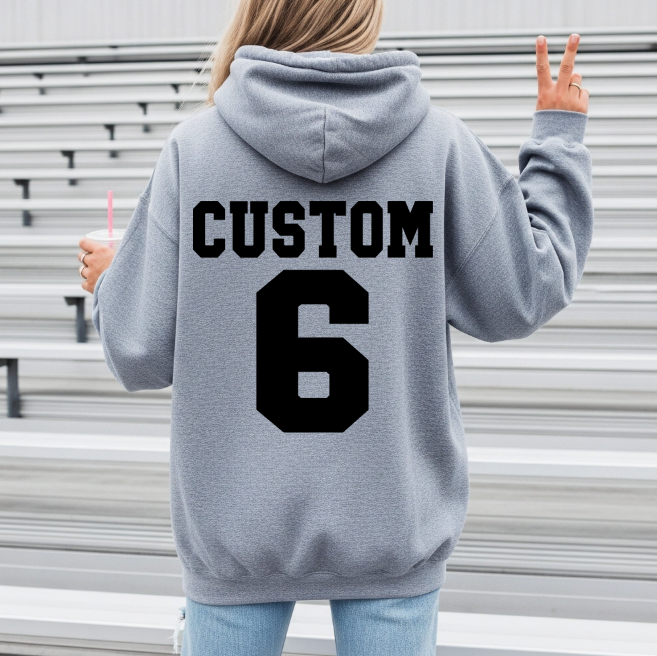 CUSTOM VARSITY NAME AND NUMBER