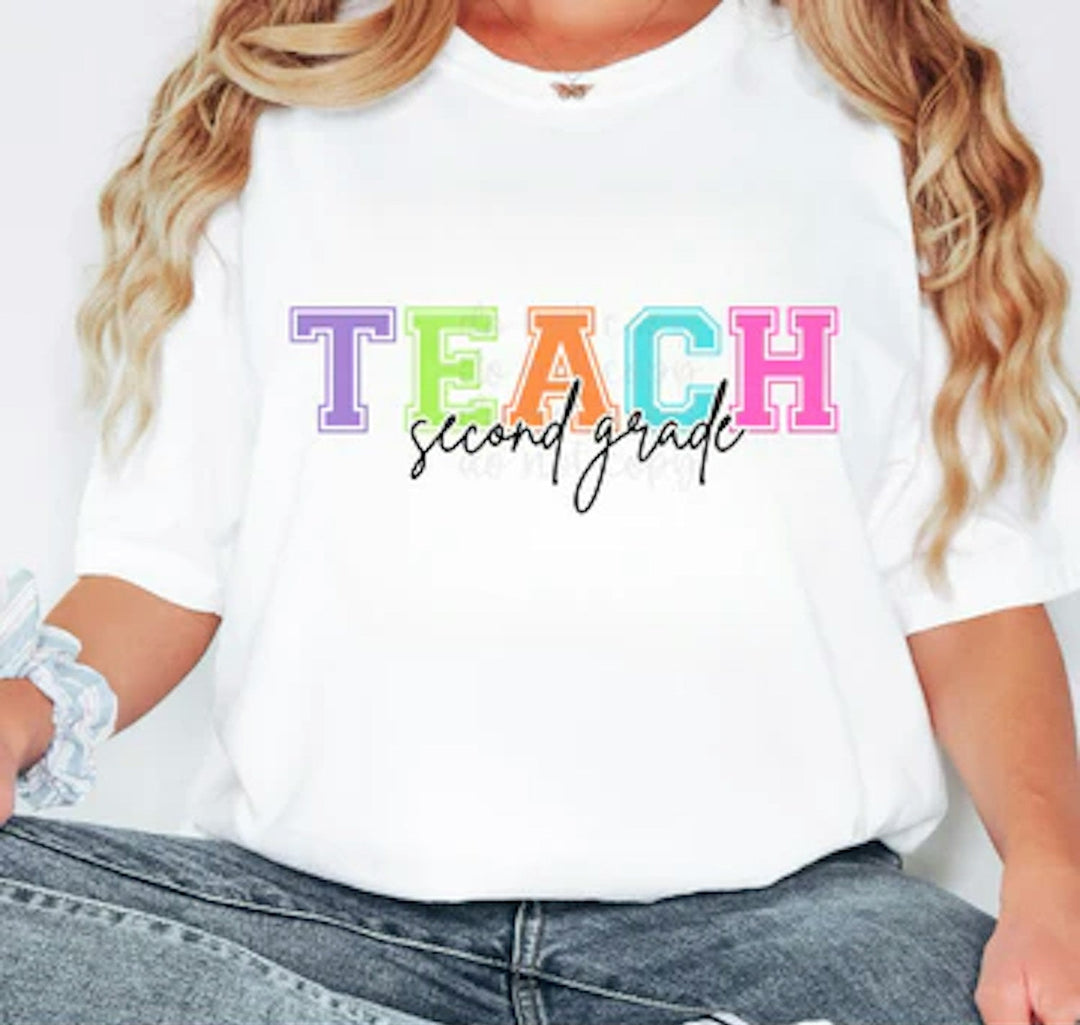 Teach Custom Grade customizable DTF transfer