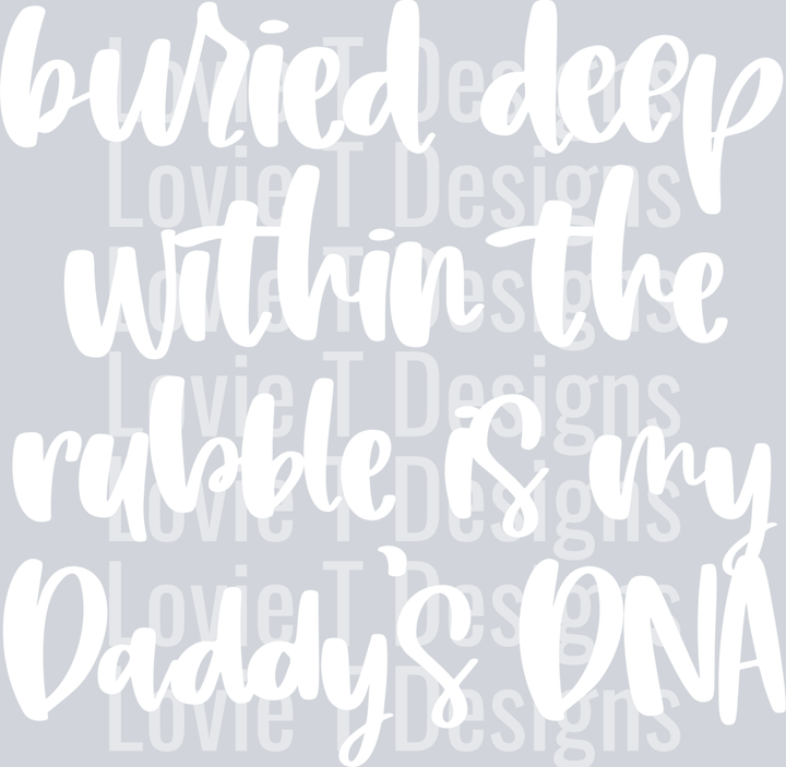 Daddy's DNA - white