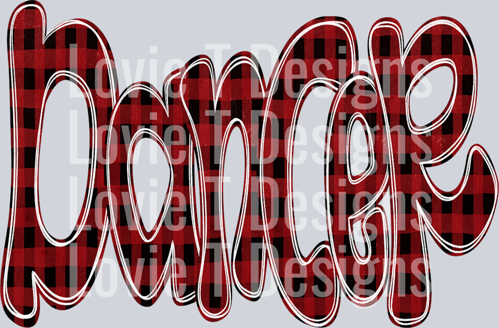 Dancer Funky Doodle Buffalo Check