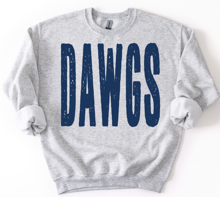 DAWGS 1B365D OVERSIZED GRUNGE MASCOT