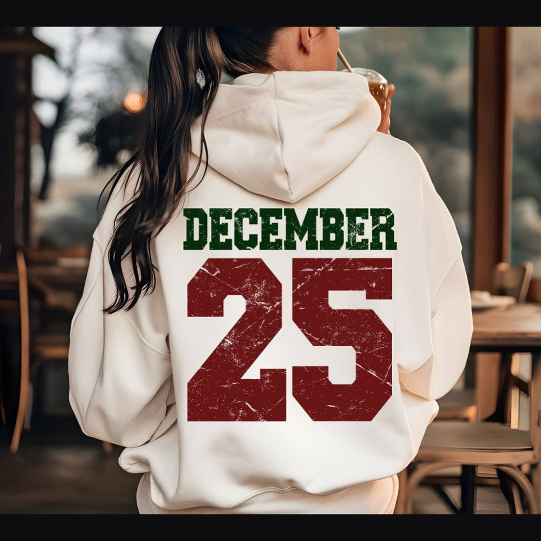 December 25 Dark Green and Red – DTF Transfer – product image