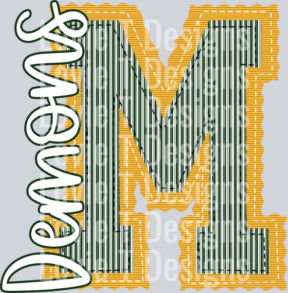 DEMONS PREPSTER YELLOW BASE DARK GREEN TOP