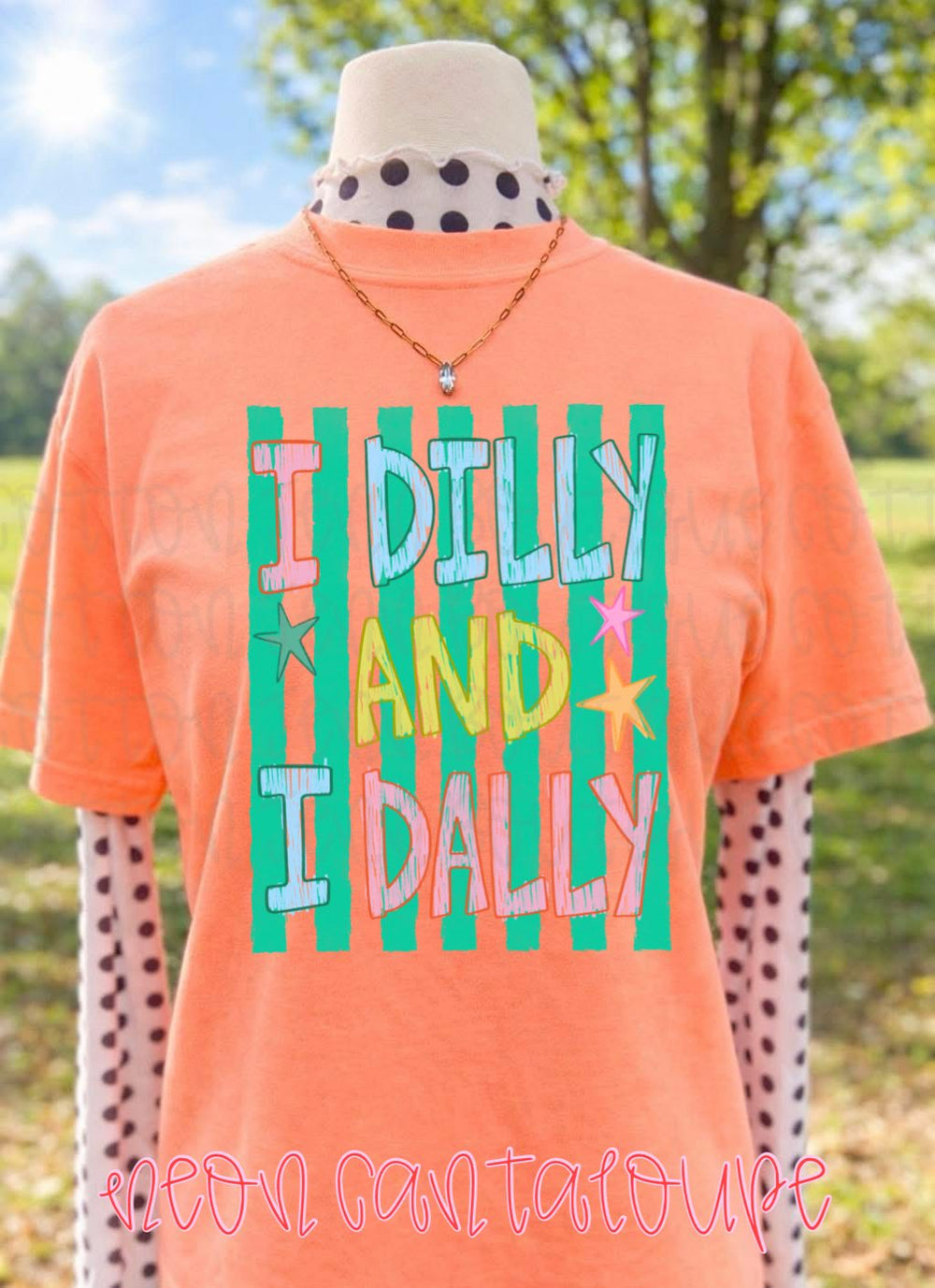 Dilly Dally DTF transfer design