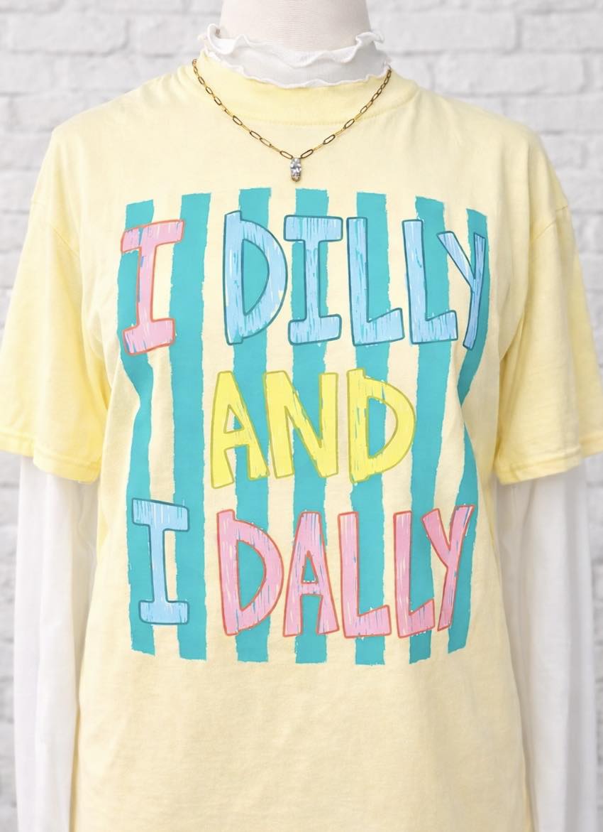 Dilly Dally No Stars DTF transfer design