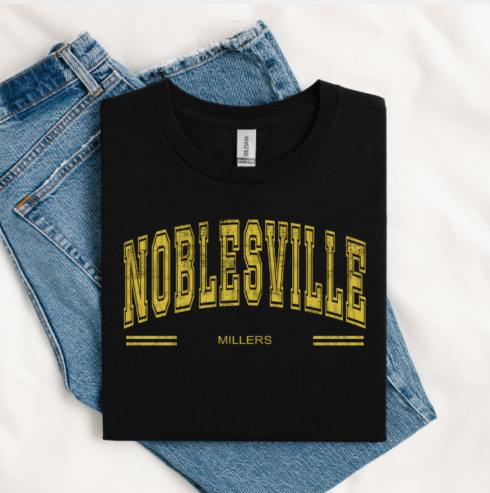 DISTRESSED VARSITY NOBLESVILLE MILLERS CFB53B