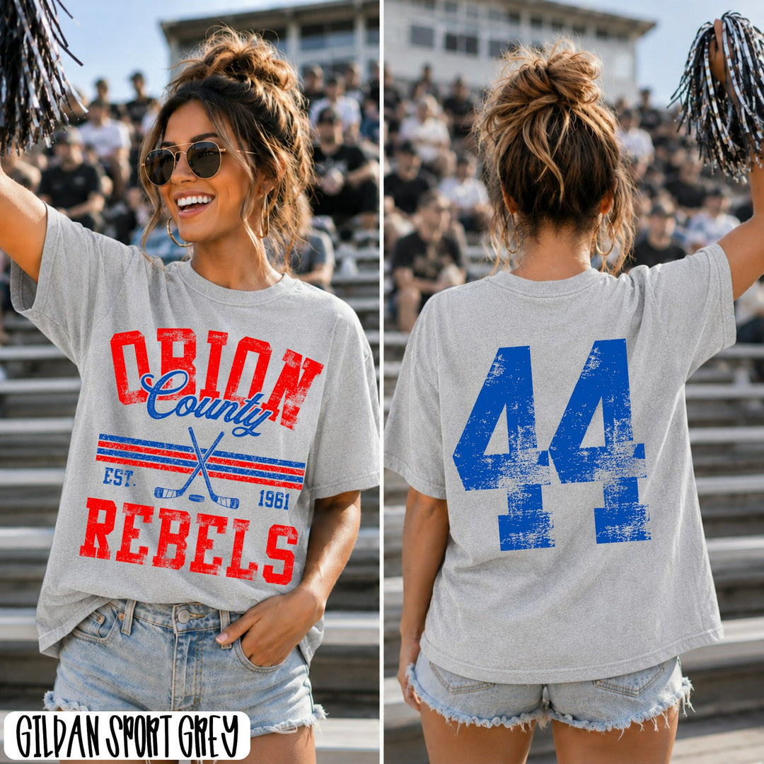 Distressed Hockey customizable DTF transfer mockup