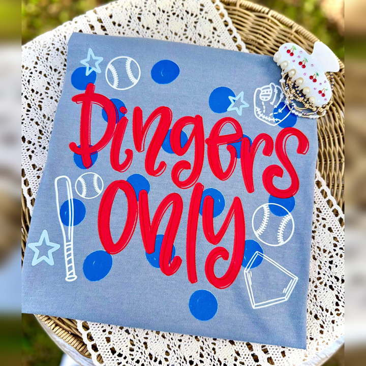 Divers Only Red Script with Navy Blue Dots and Stars – DTF Transfer – product image