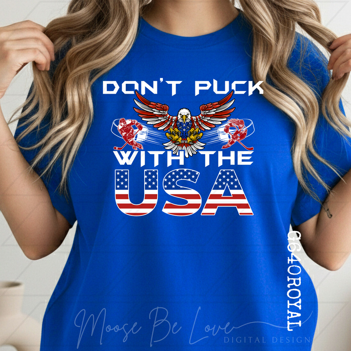DON’T PUCK WITH THE USA FOR BLUE