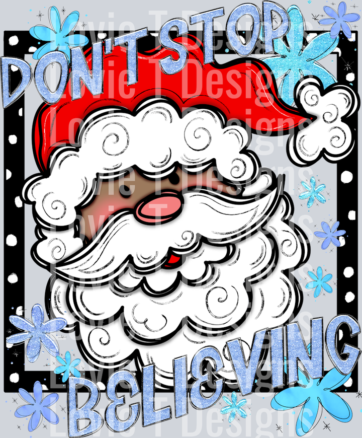 Don't Stop Believing Doodle Dark