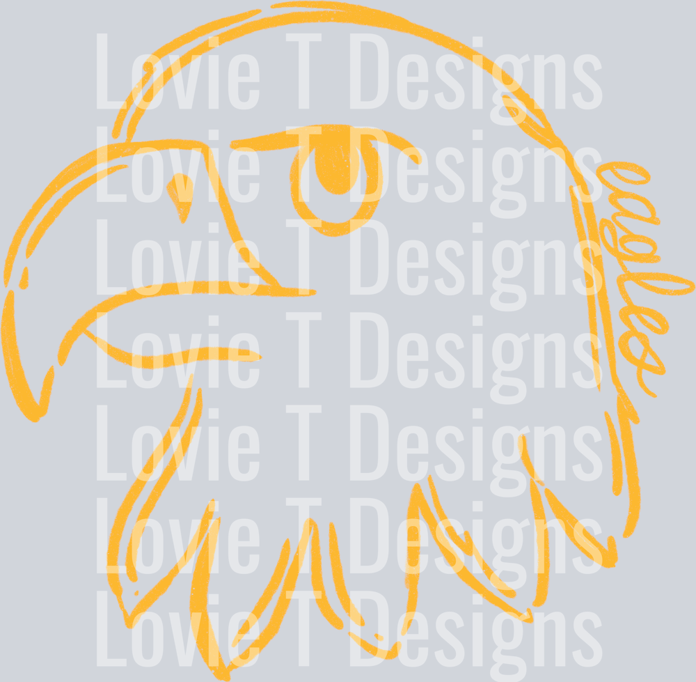 Doodle_Mascots_Eagles Yellow