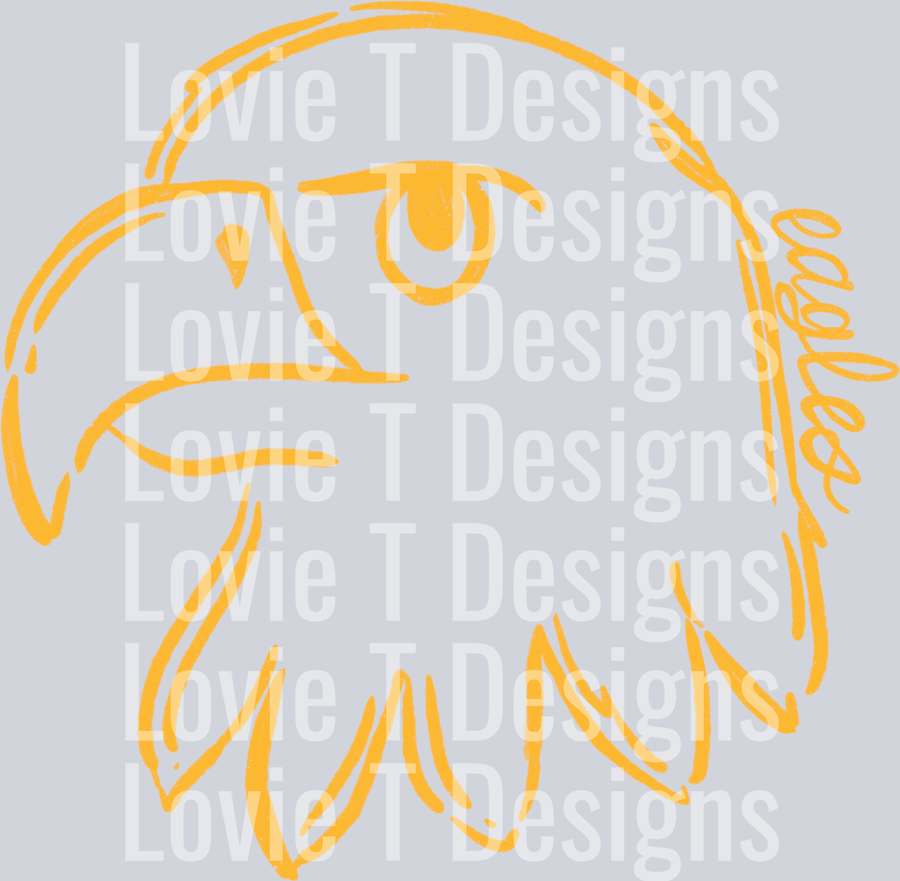 Doodle_Mascots_Eagles Yellow