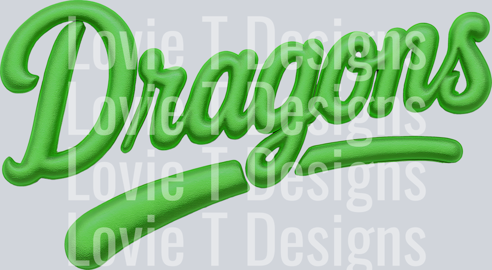 DRAGONS FAUX PUFF KELLY GREEN