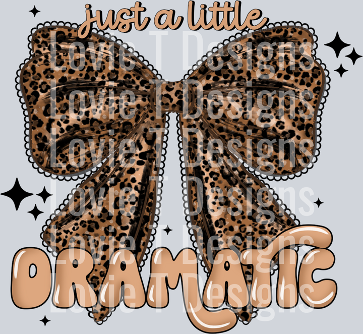 Dramatic leopard bow