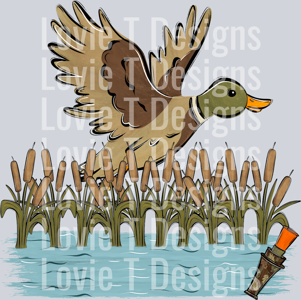 DUCK CALL ORANGE BLANK