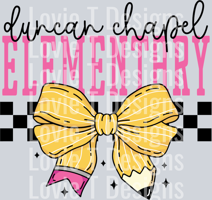 DUNCAN CHAPEL CHECKERED SCHOOL CUSTOM