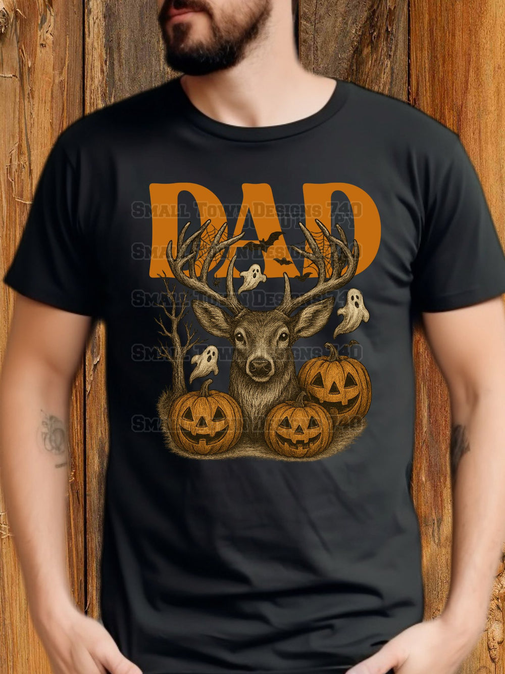 Dad Buck Halloween DTF transfer design – image 1