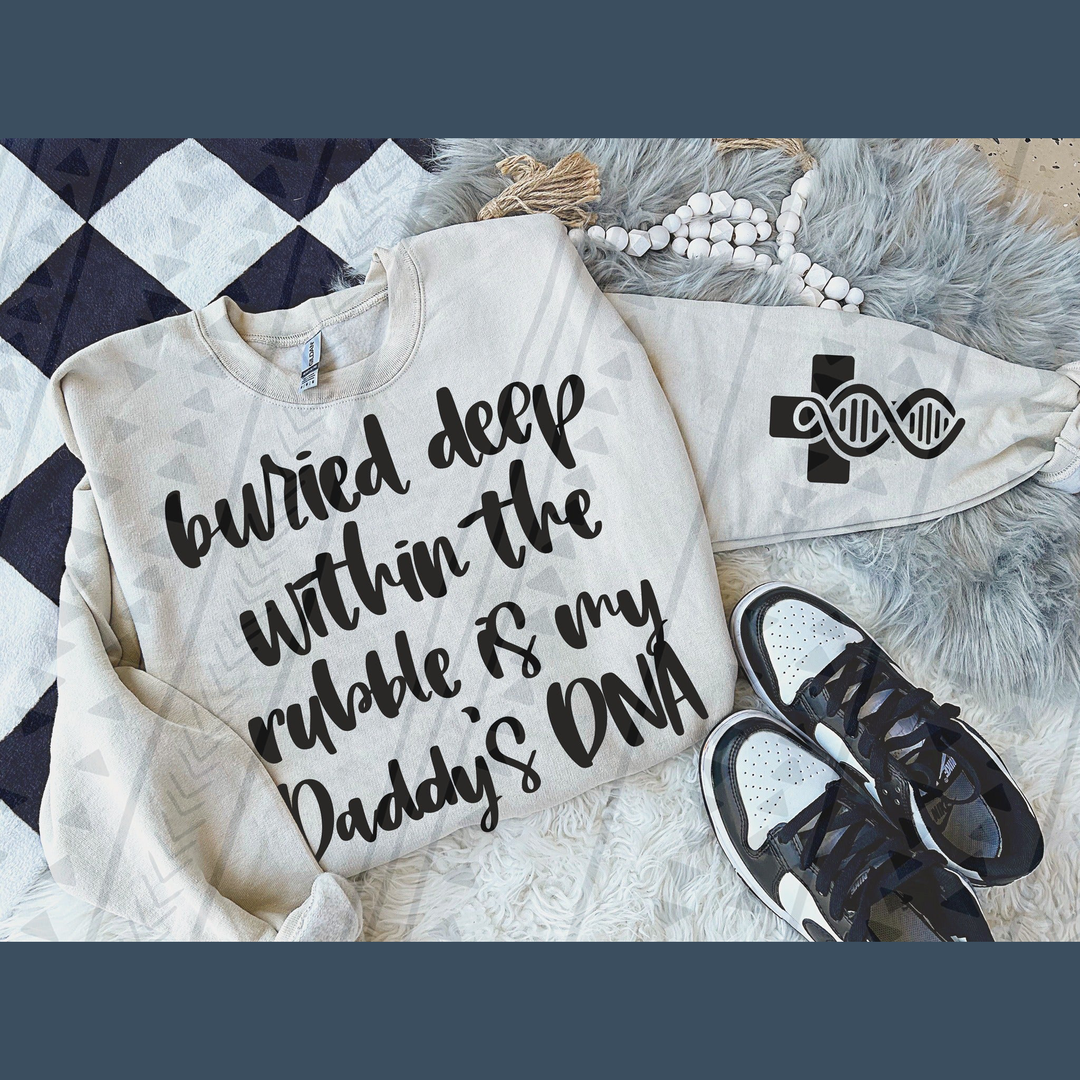 Daddy's Dna Black – DTF Transfer – product image