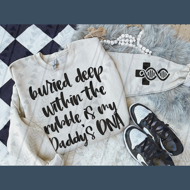 Daddy's Dna Black – DTF Transfer – product image